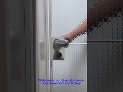 Стеклянная дверь в алюминиевой раме для комнаты