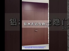 Полная деревянная дверь из алюминия