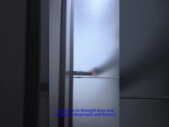 Алюминий со стеклянной двойной дверью